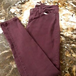 Junior deep purple skinny jeans